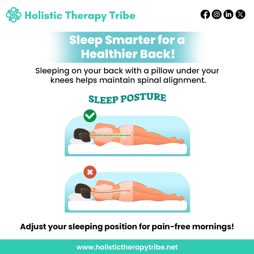 sleeping positions help reduce lower back pain